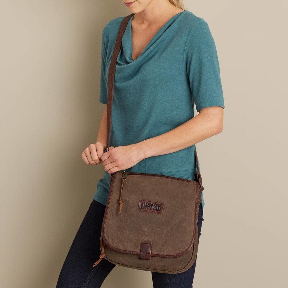 Duluth Trading Company Oil Cloth Sling Bag
